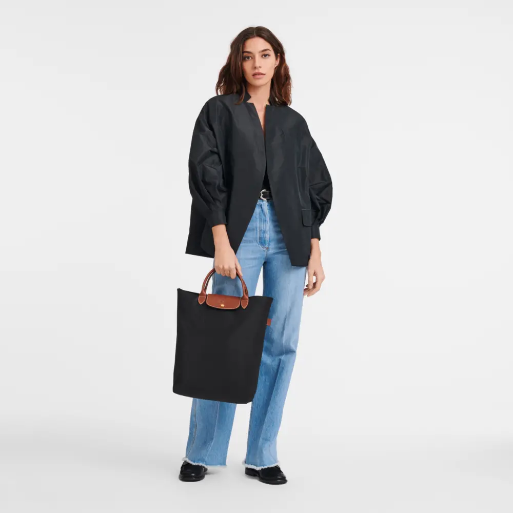 Alternative view of Túi Longchamp Le Pliage M Tote Bag 'Black' 10168089001