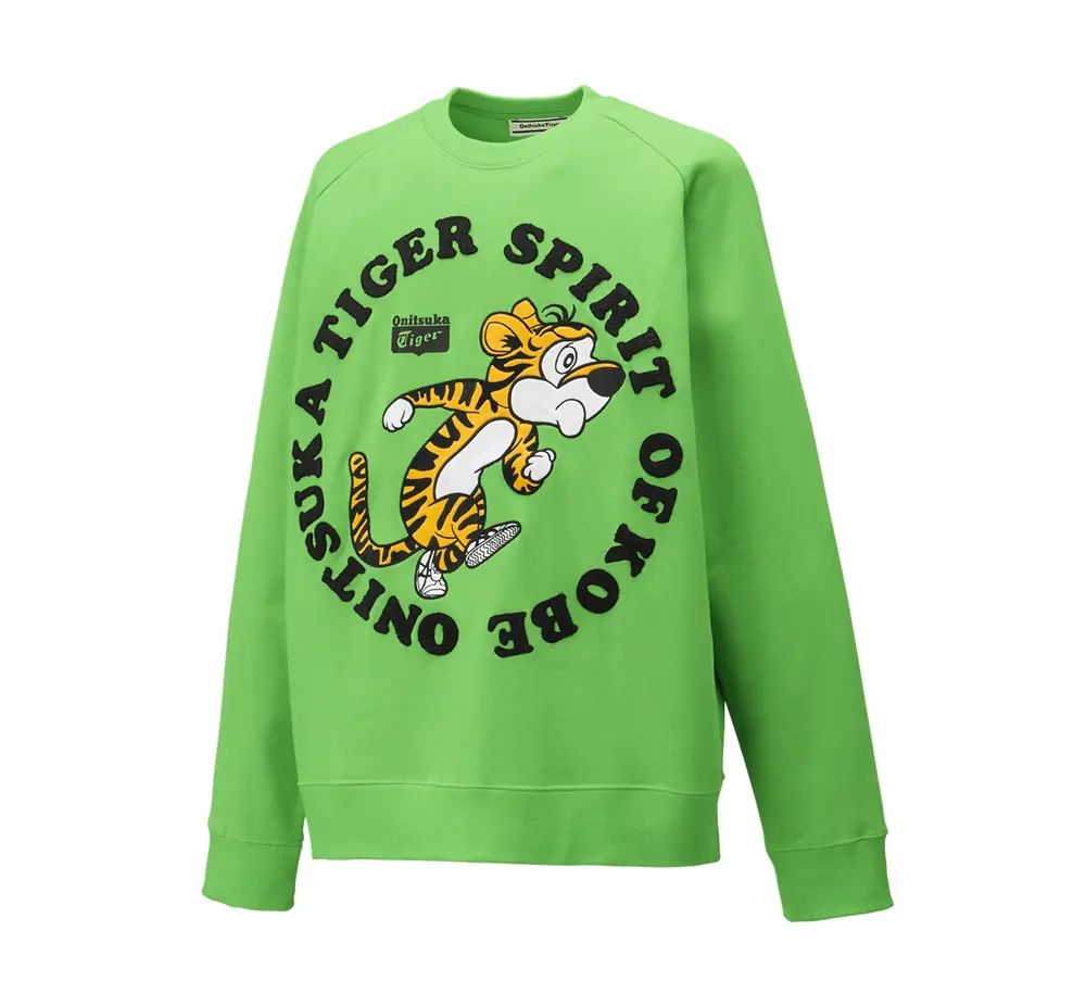 Alternative view of Áo Onitsuka Tiger Sweat Top Hot 'Green' 2183B180-301