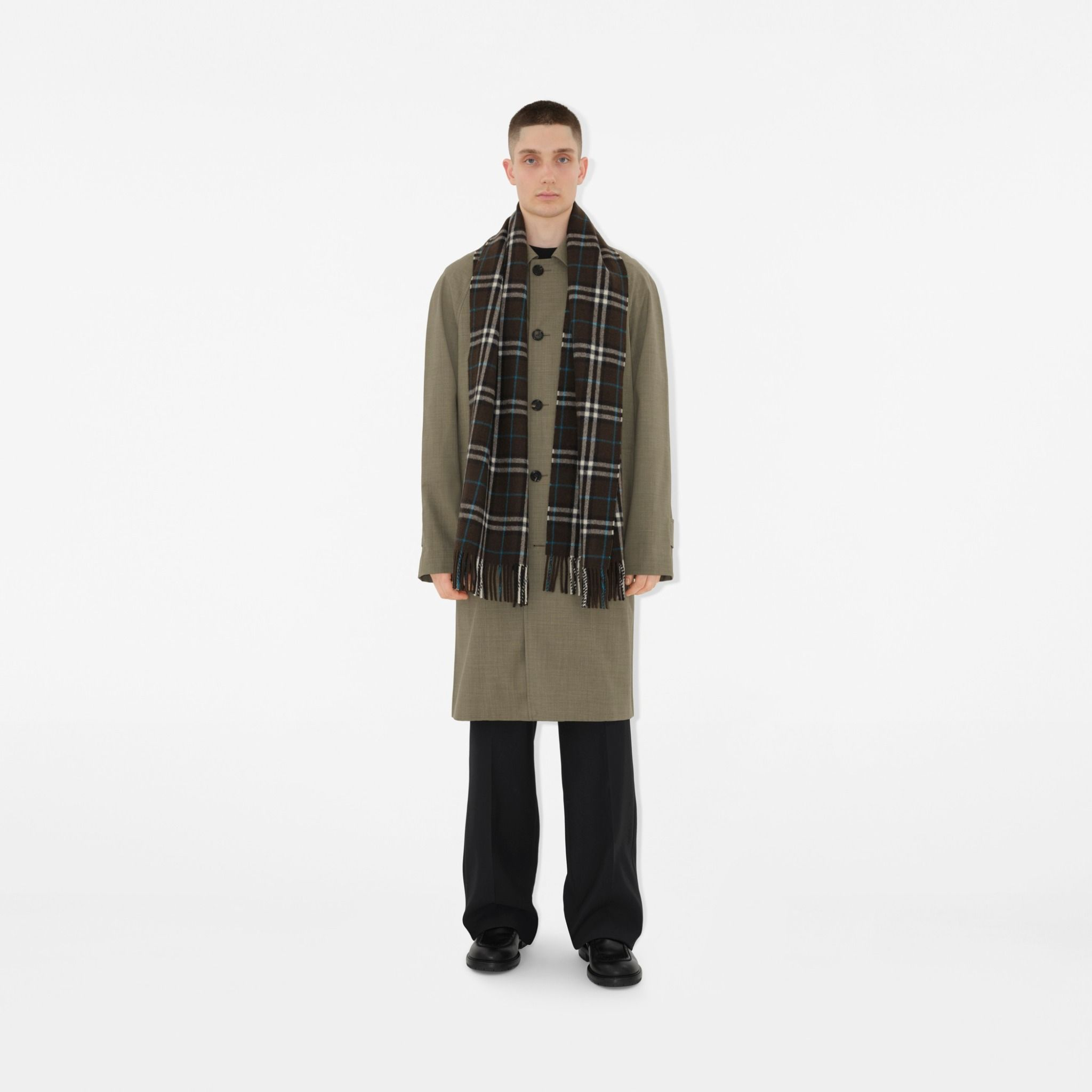 Khăn Burberry Check Cashmere Scarf 'Snug' 80965401 - Ảnh 3