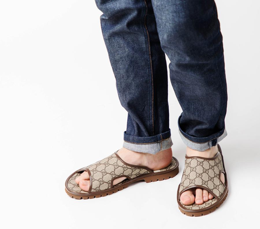 Dép Gucci GG Supreme Slide 'Beige' 624879 96G60 9762 - Ảnh 2