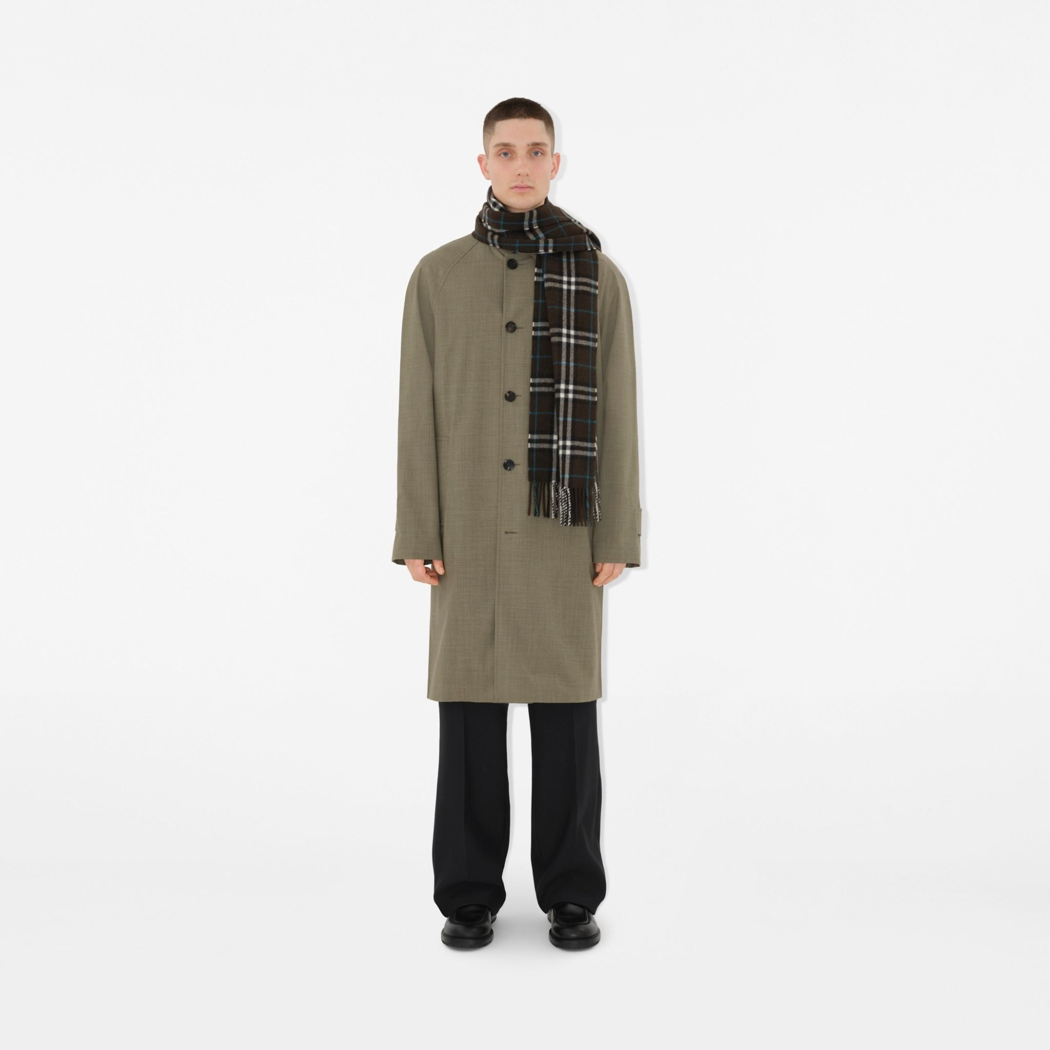 Khăn Burberry Check Cashmere Scarf 'Snug' 80965401 - Ảnh 4
