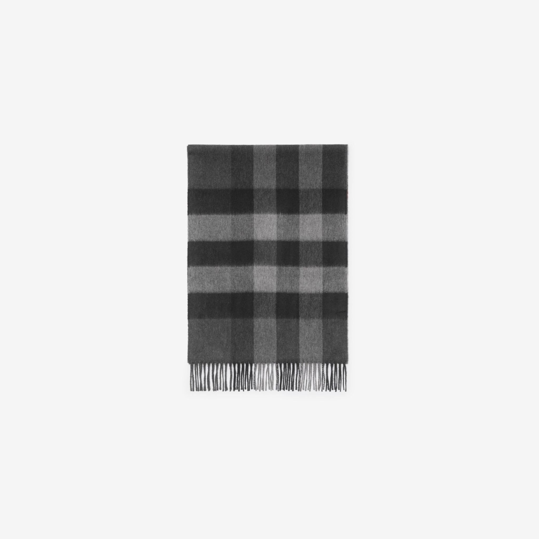 Khăn Burberry Check Cashmere Scarf 'Charcoal' 80155511 - Ảnh 7