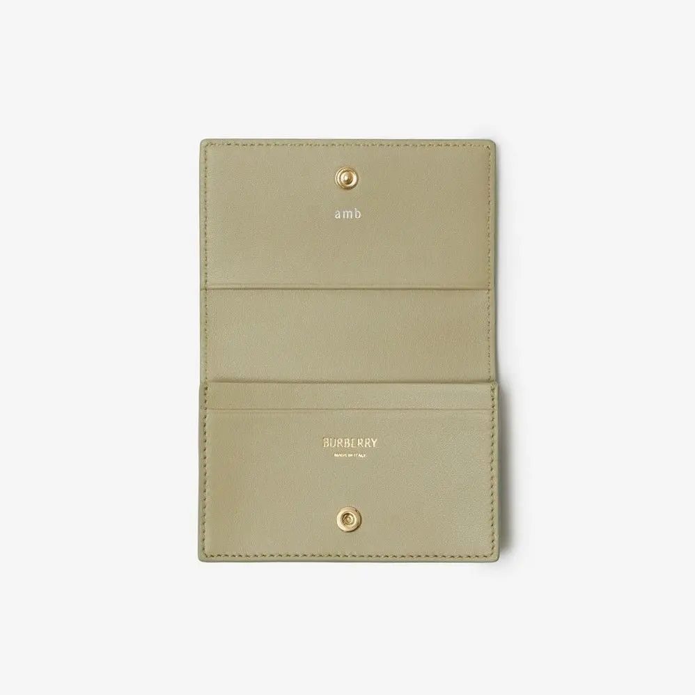Alternative view of Ví Burberry Check Business Card Case ‘Lichen’ 80860091