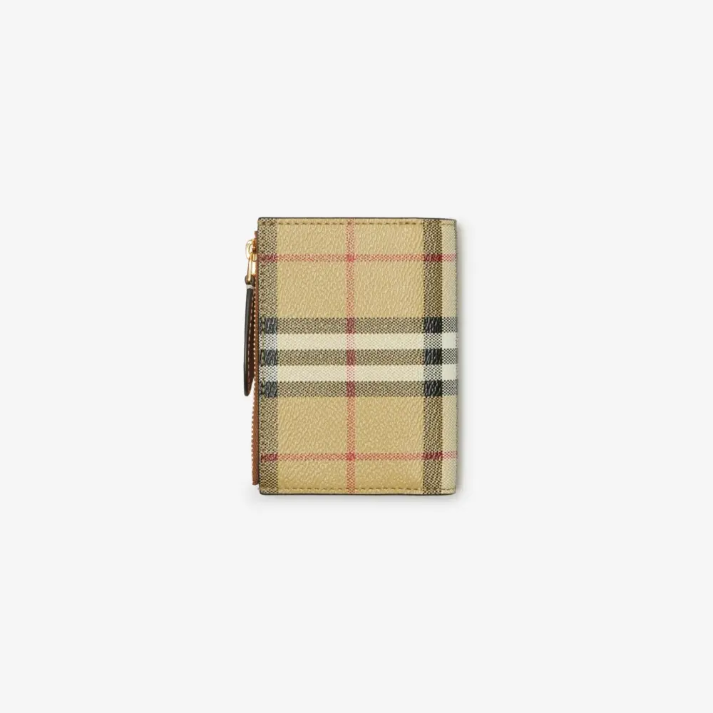 Ví Burberry Small Check Bifold Wallet ‘Beige’ 80792041 - Ảnh 3