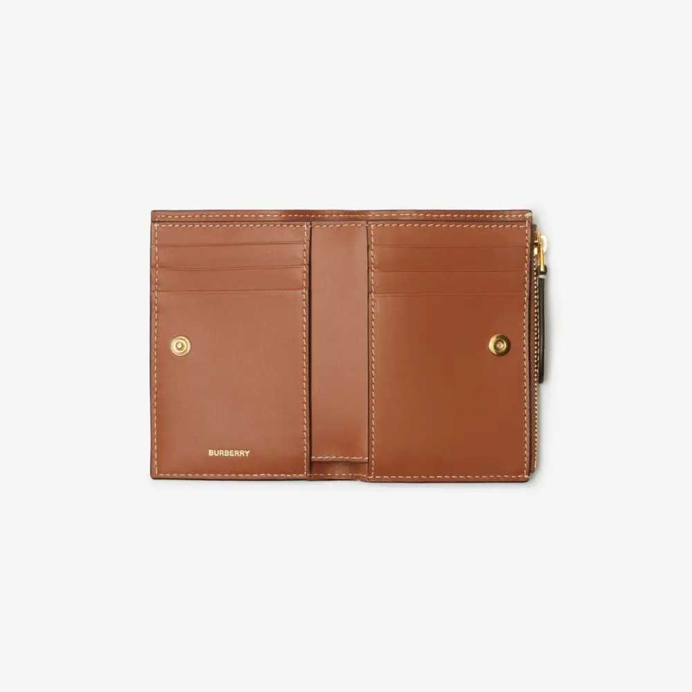 Alternative view of Ví Burberry Small Check Bifold Wallet ‘Beige’ 80792041