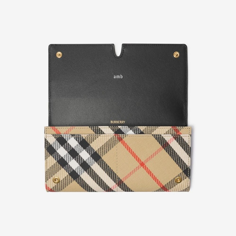 Ví Burberry Snip Continental Wallet ‘Sand’ 80992151 - Ảnh 3