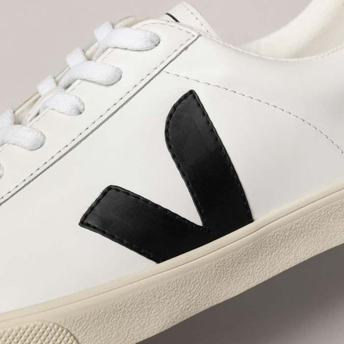 Giày Veja Esplar Low ‘Black White Leather’ EO020005 - Ảnh 3