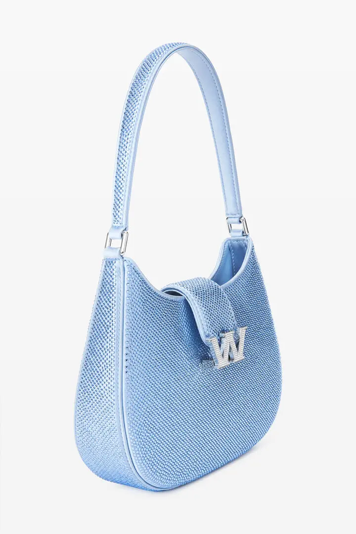 Túi Alexander Wang W Legacy Small Hobo In Crystal Satin 'Blue' 20223R3MV450 - Ảnh 4