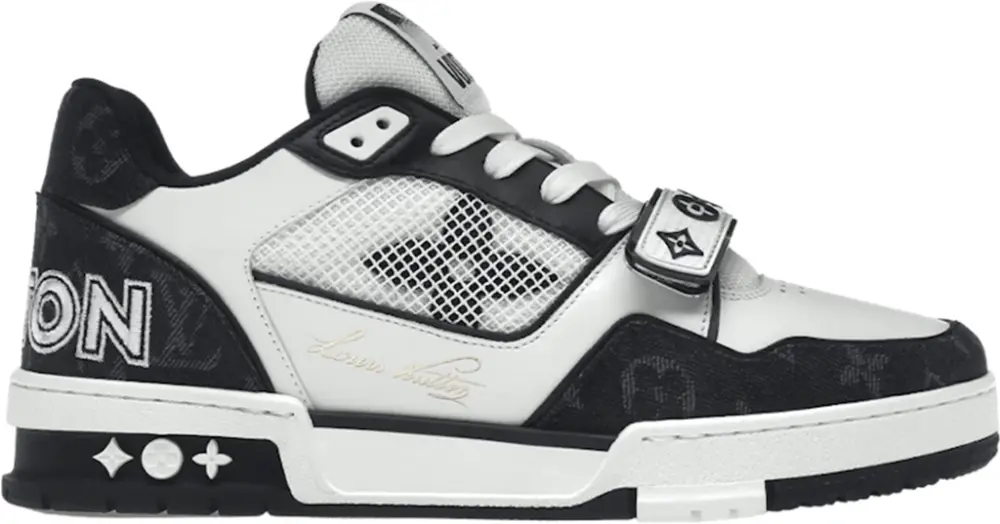 Giày Louis Vuitton LV Trainer ‘Velcro Strap Black White’ 1A9ZB0