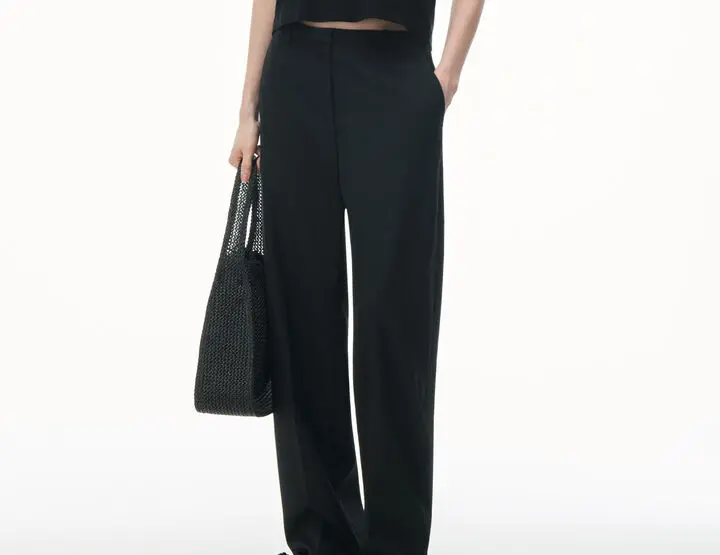 Túi Alexander Wang Ryan Large Bag In Raffia 'Black' 20224K41M001 - Ảnh 3