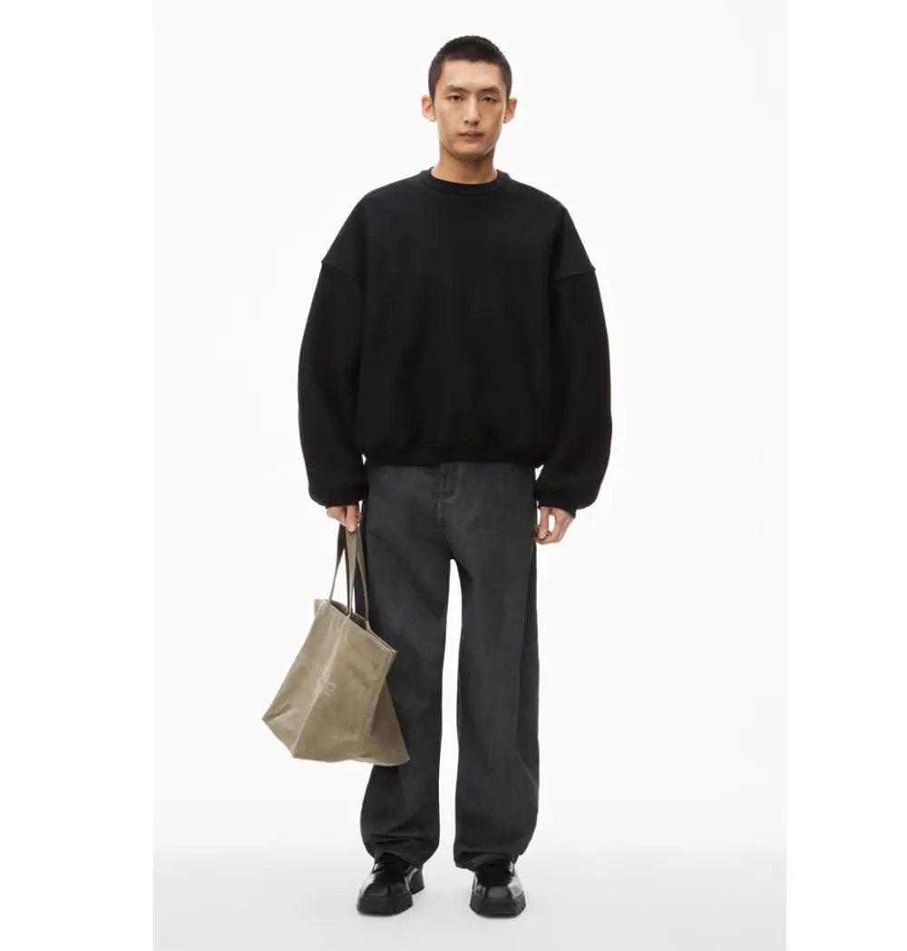 Alternative view of Túi Alexander Wang Punch Tote Bag In Wax Canvas 'Kaki' 20324T03T248A