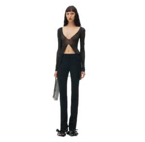 Alternative view of Túi Alexander Wang Heiress Flex Bag In Crystal Mesh 'Black' 20124P02M100