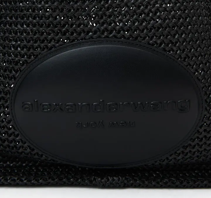 Túi Alexander Wang Ryan Large Bag In Raffia 'Black' 20224K41M001 - Ảnh 4