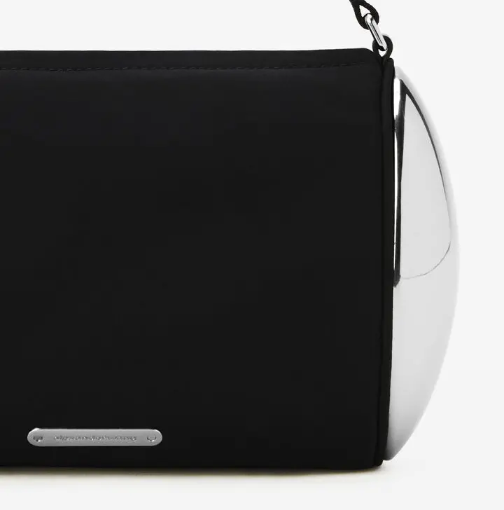 Túi Alexander Wang Dome Barrel Pouchette In Nylon 'Black' 20224P02T001 - Ảnh 4