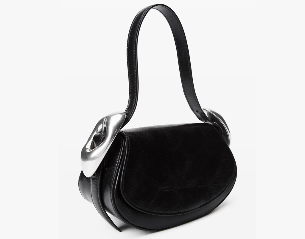 Túi Alexander Wang Orb Small Flap Bag 'Black' 20324K50L001 - Ảnh 3