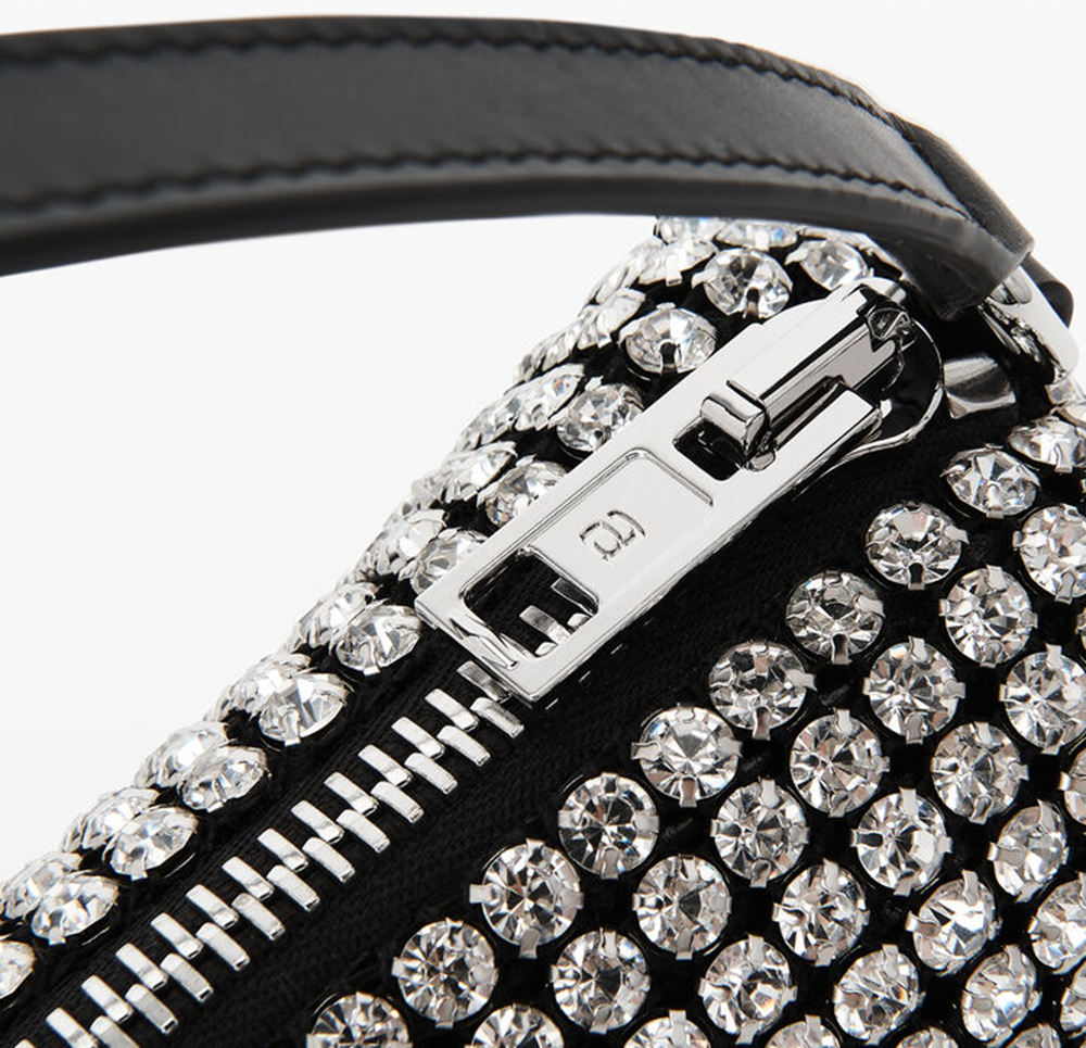 Túi Alexander Wang Heiress Flex Bag In Crystal Mesh 'Black' 20124P02M100 - Ảnh 4