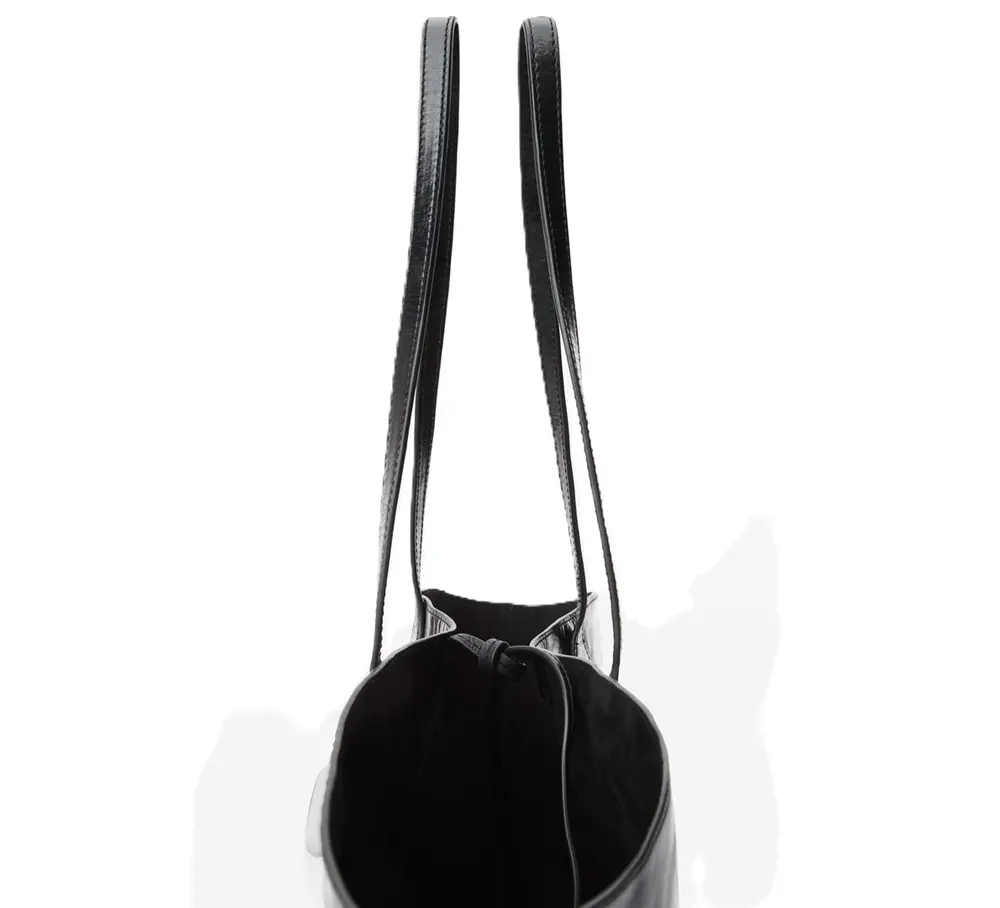 Túi Alexander Wang Dome Large Tote Bag In Crackle Patent Leather 'Black' 20324T11L001 - Ảnh 3