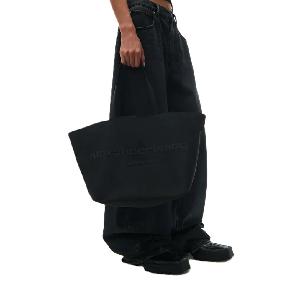 Alternative view of Túi Alexander Wang Punch Tote Bag In Nylon Canvas 'Black' 20224T02T001