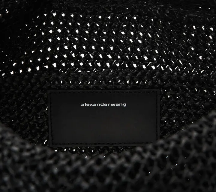 Túi Alexander Wang Ryan Large Bag In Raffia 'Black' 20224K41M001 - Ảnh 5