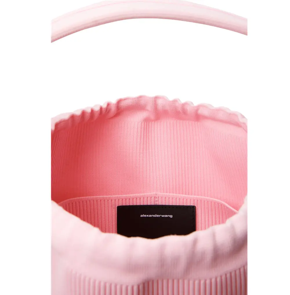 Túi Alexander Wang Ryan Large Bag In Ribbed Knit 'Pink' 20422K21T680 - Ảnh 4