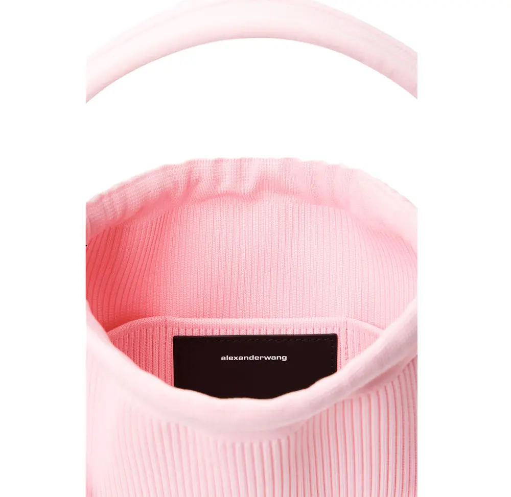 Túi Alexander Wang Ryan Small Bag In Ribbed Knit 'Pink' 20222K20T680 - Ảnh 4