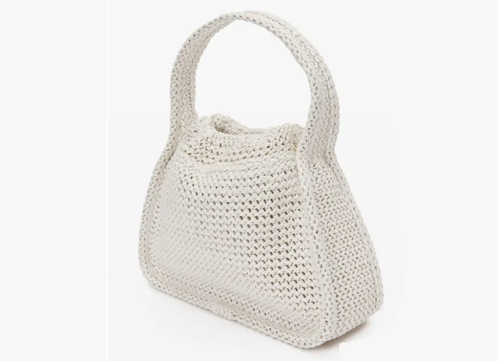 Túi Alexander Wang Ryan Small Bag In Raffia 'White' 20224K40M102 - Ảnh 5