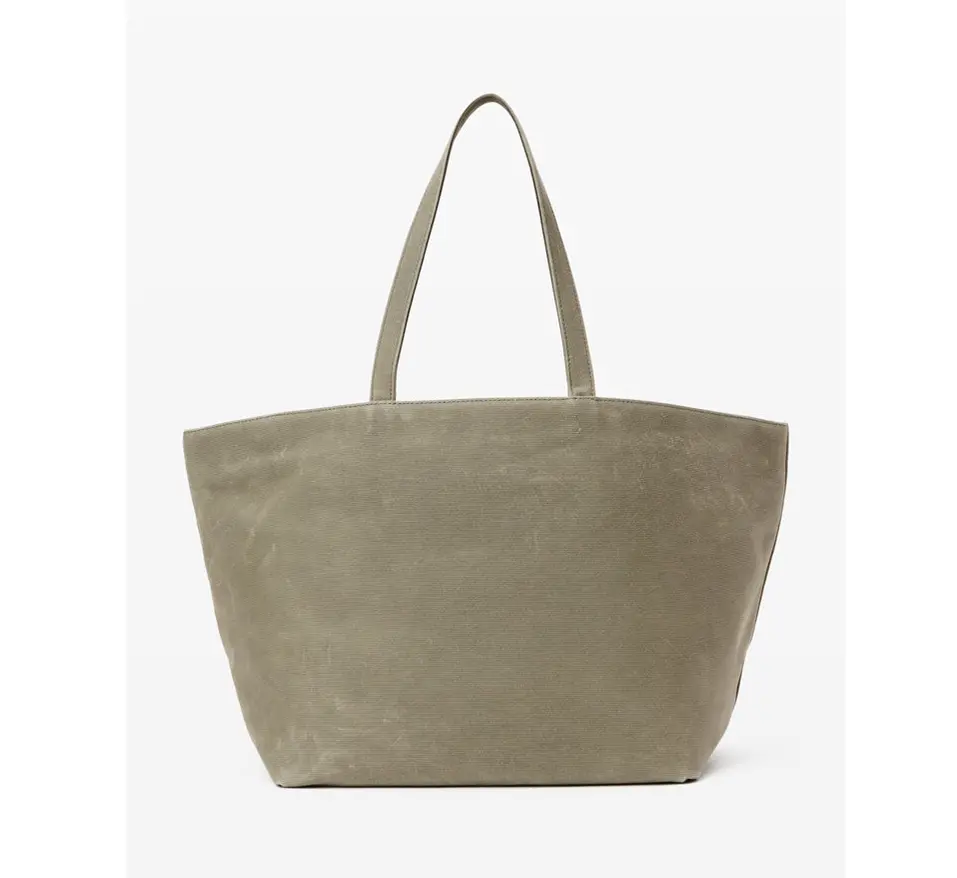 Túi Alexander Wang Punch Tote Bag In Wax Canvas 'Kaki' 20324T03T248A - Ảnh 5