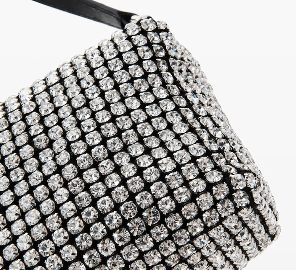 Túi Alexander Wang Heiress Flex Bag In Crystal Mesh 'Black' 20124P02M100 - Ảnh 6