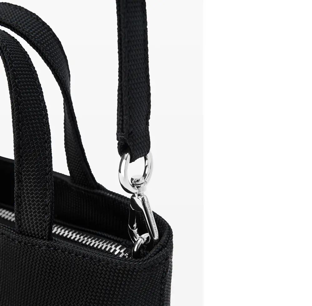 Túi Alexander Wang Punch Mini Tote Bag In Nylon Canvas 'Black' 20324T41T001 - Ảnh 5