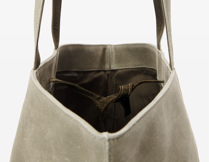 Túi Alexander Wang Punch Tote Bag In Wax Canvas 'Kaki' 20324T03T248A - Ảnh 5