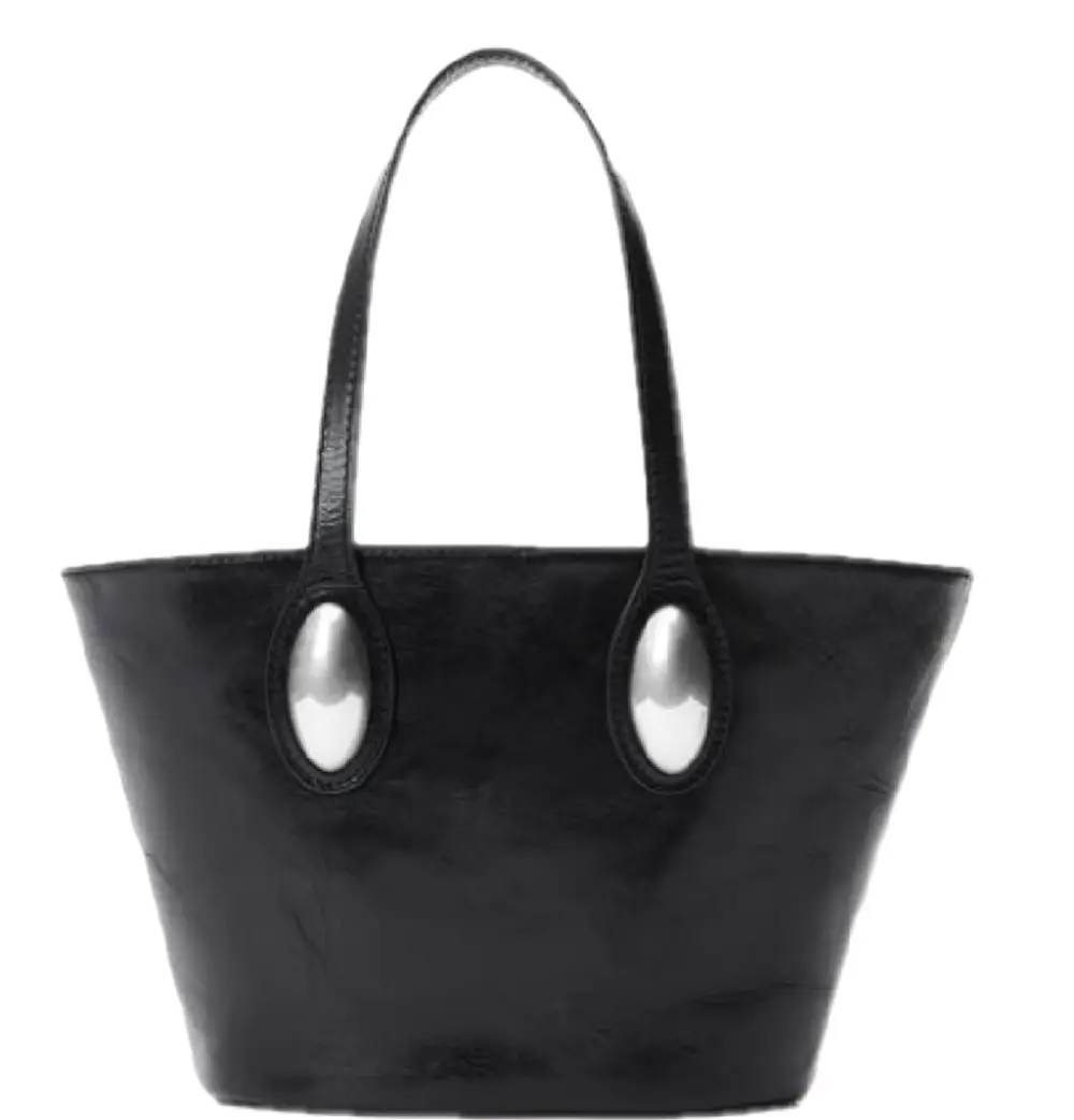 Túi Alexander Wang Dome Small Tote Bag In Crackle Patent Leather 'Black' 20324T10L001