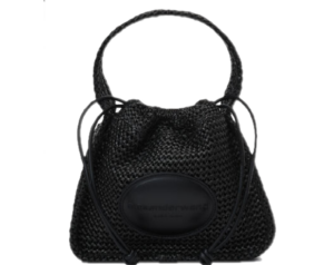 Túi Alexander Wang Ryan Small Bag In Raffia 'Black' 20224K40M001