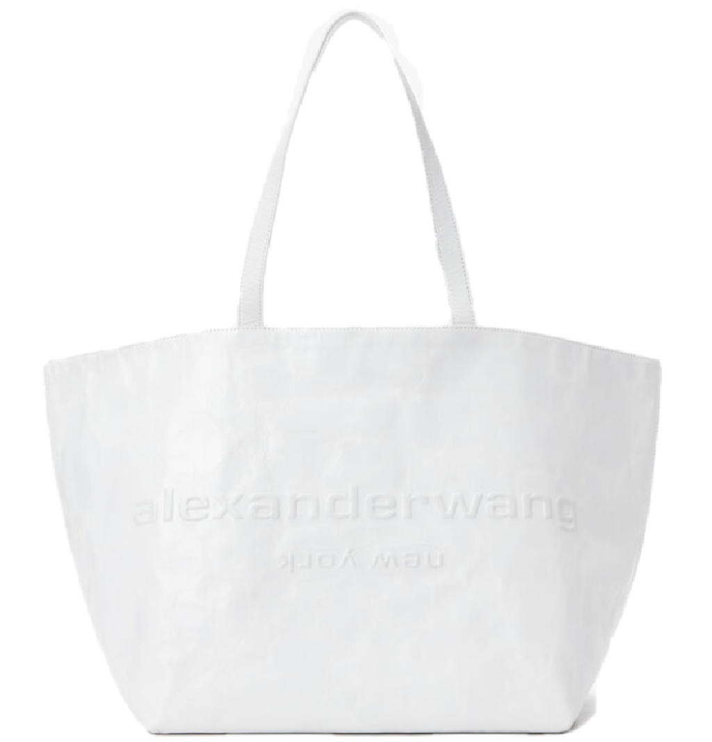 Túi Alexander Wang Punch Tote Bag In Crackle Patent Leather 'White' 20224T01L100