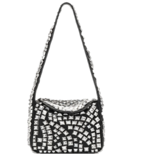 Túi Alexander Wang Spike Small Hobo Bag In Studded 'Black' 20423K03L001
