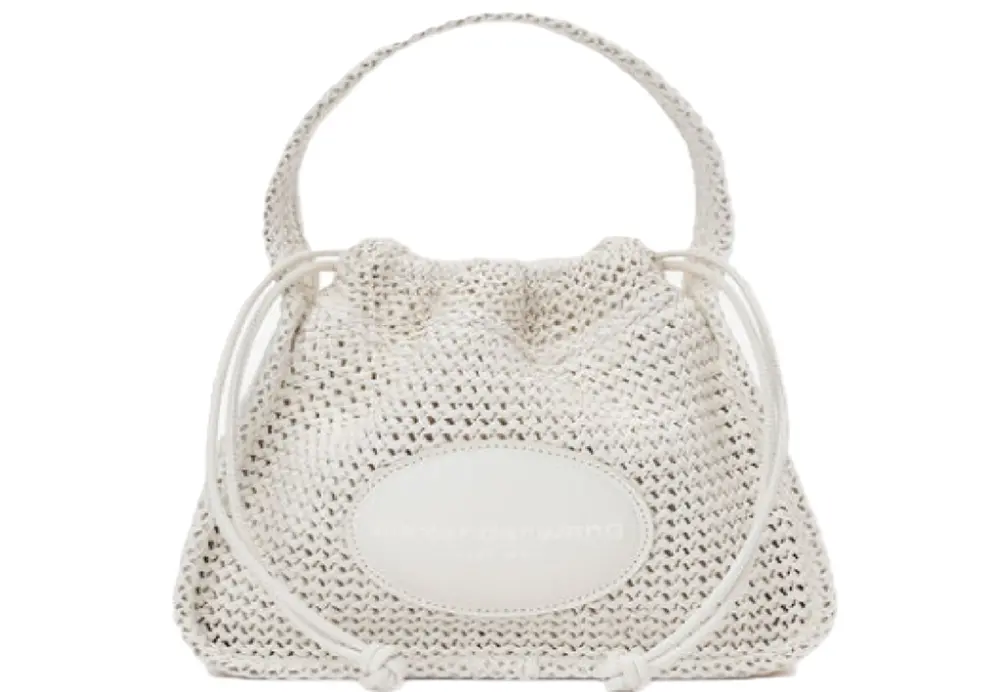 Túi Alexander Wang Ryan Small Bag In Raffia 'White' 20224K40M102