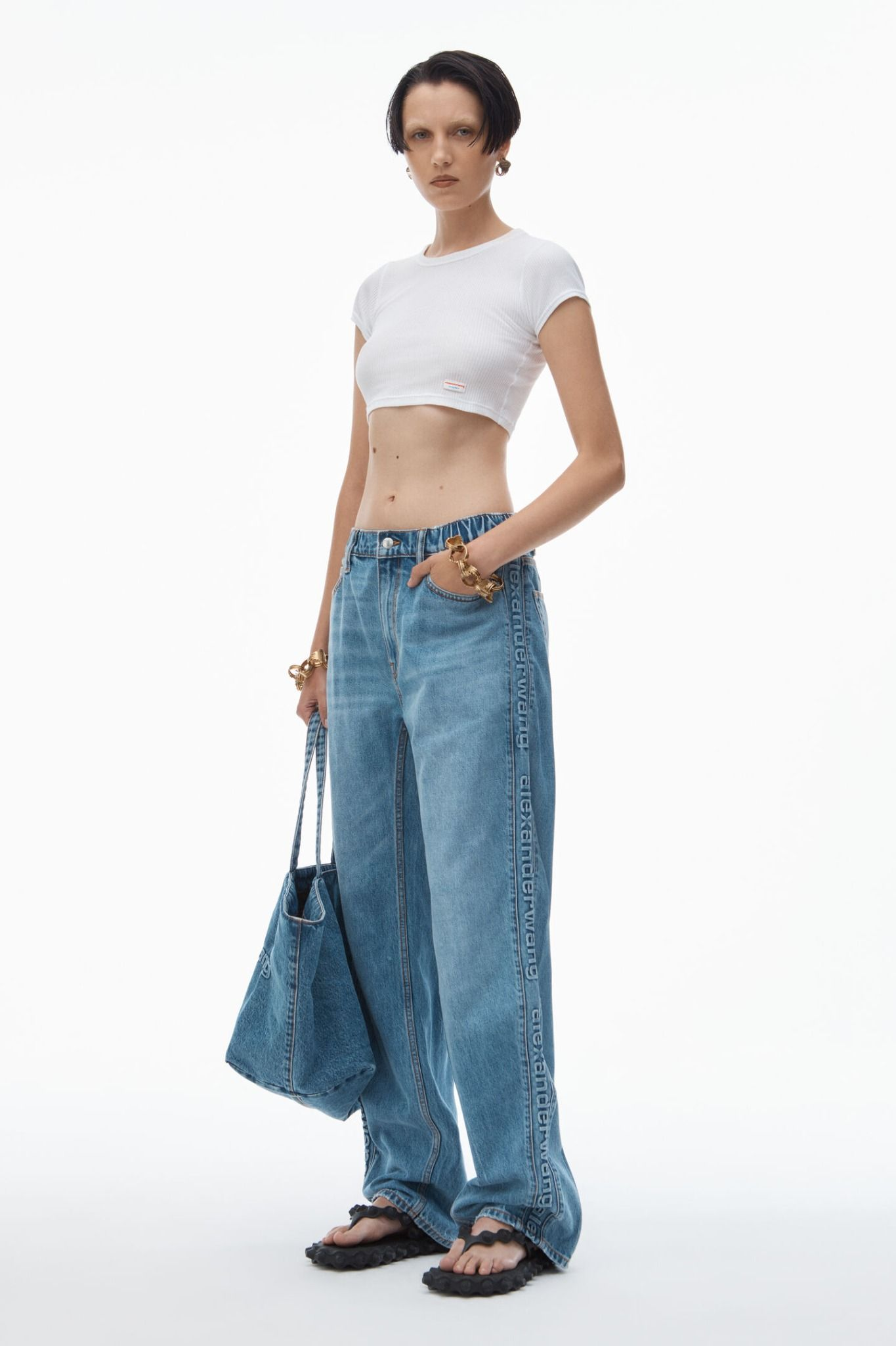 Túi Alexander Wang Punch Tote 'Blue' 20125T30T473 - Ảnh 5