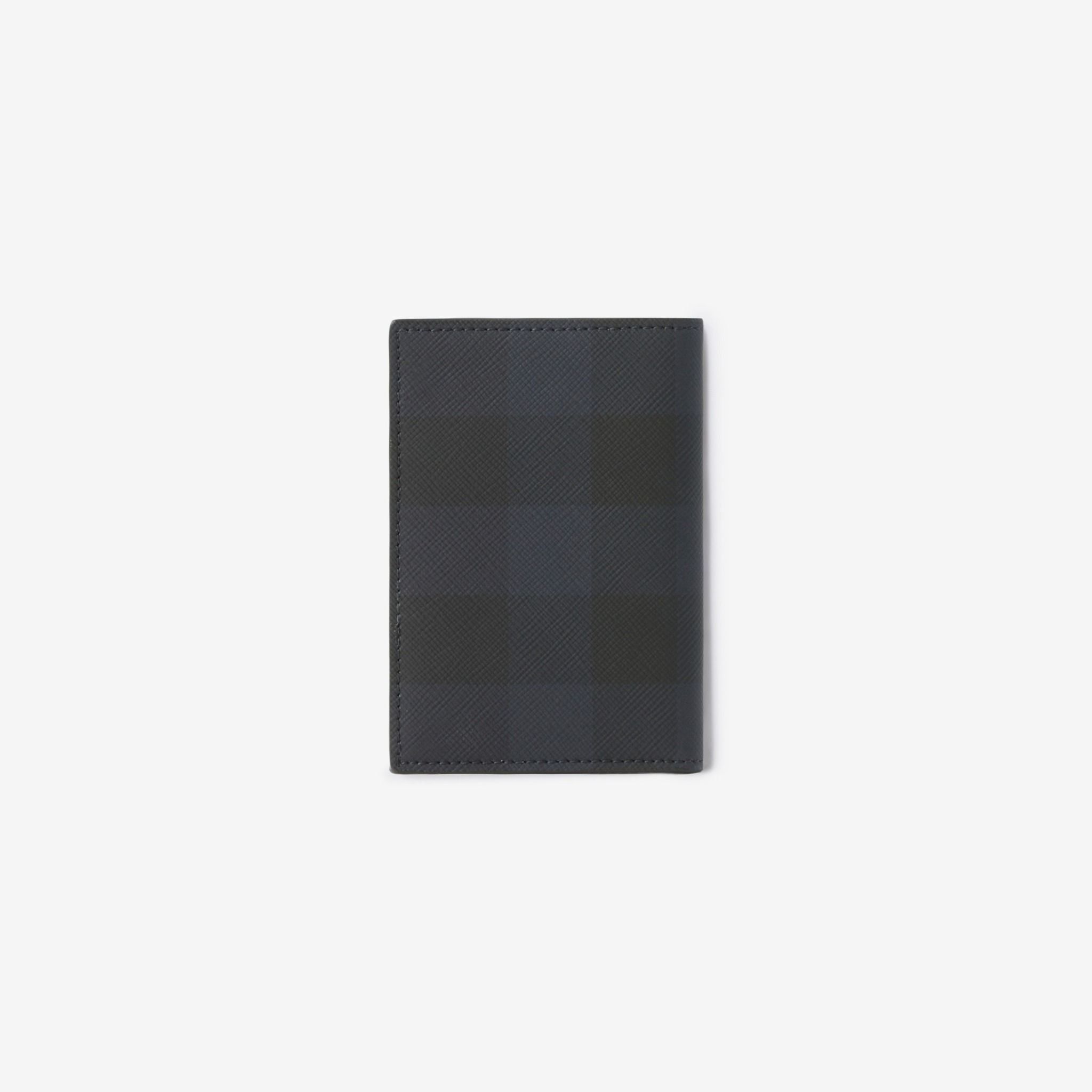 Ví Burberry Check Folding Card Case ‘Navy’ 80732831 - Ảnh 3