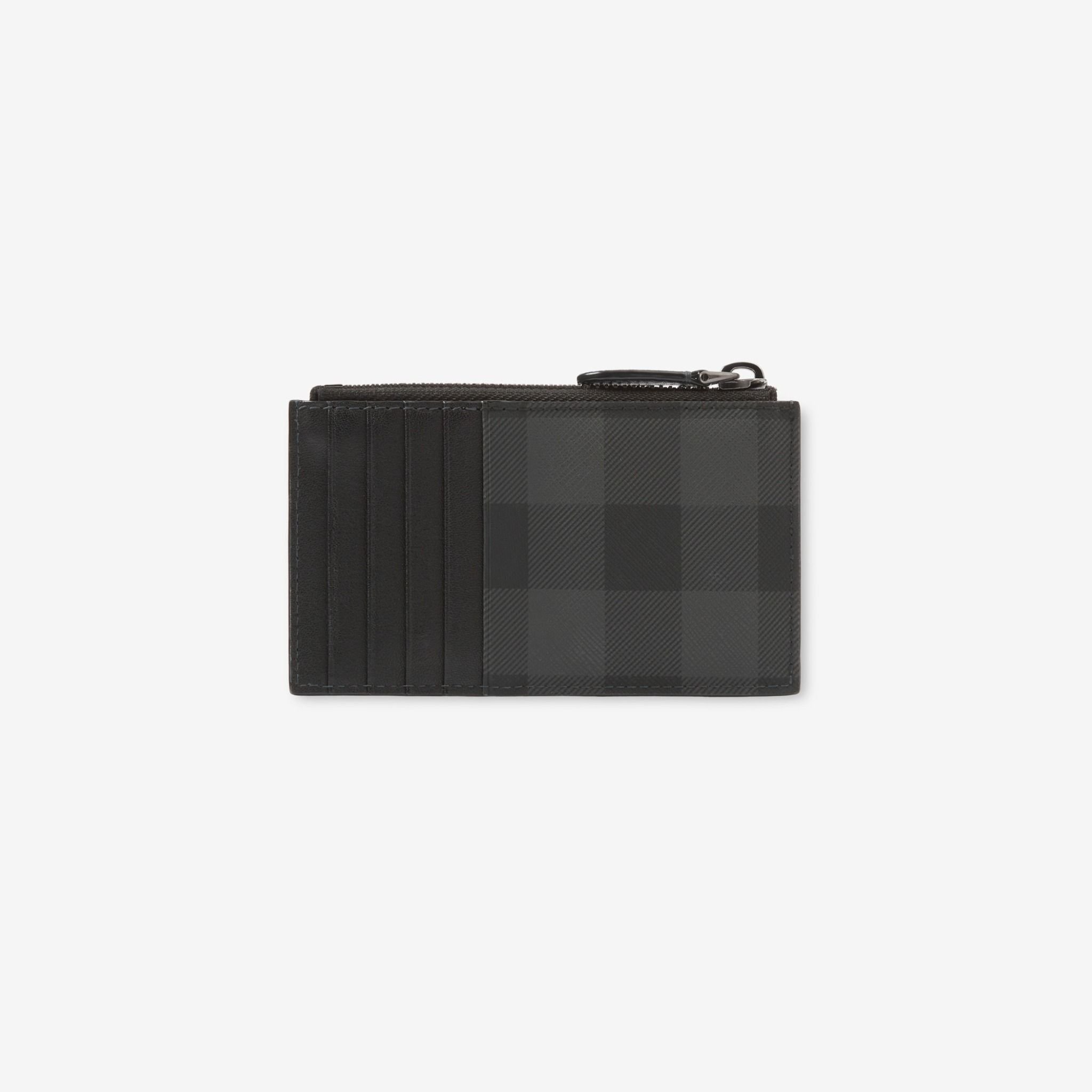 Ví Burberry Check Zip Card Case ‘Charcoal’ 80716801 - Ảnh 2