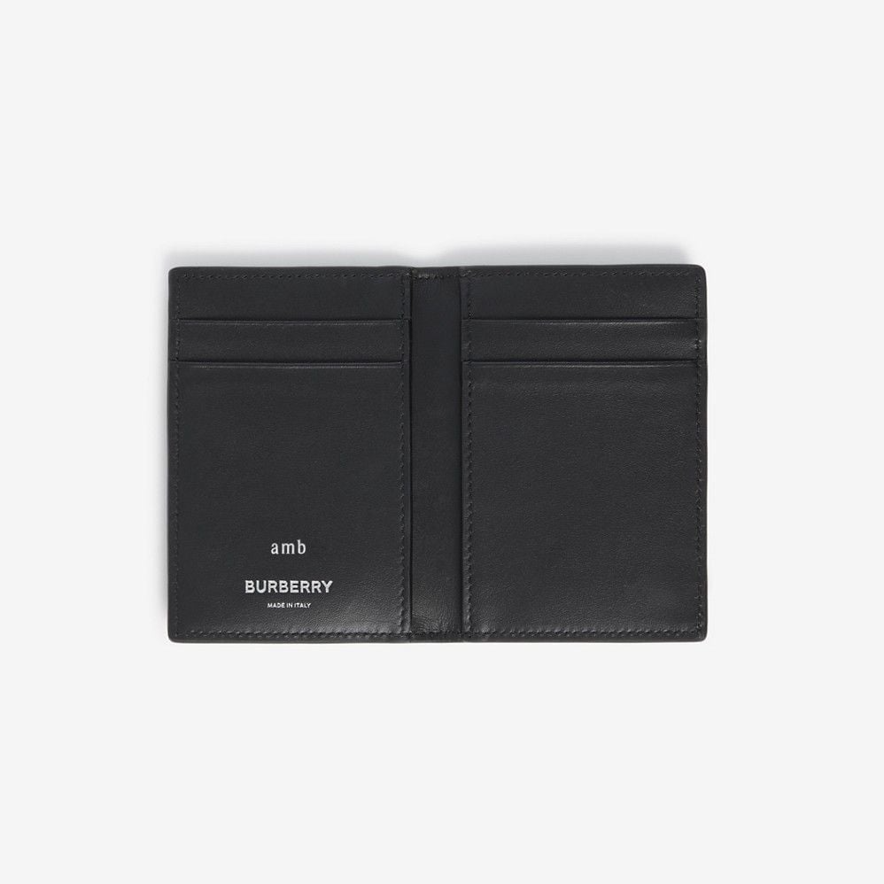 Ví Burberry Check Folding Card Case ‘Navy’ 80732831 - Ảnh 2