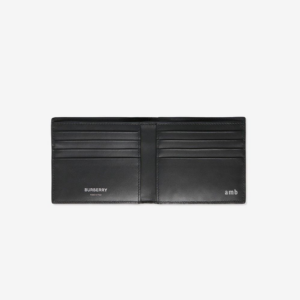 Alternative view of Ví Burberry Check Bifold Wallet ‘Navy’ 80732801