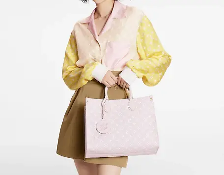 Alternative view of Túi Louis Vuitton Onthego MM Tote Monogram 'Empreinte Rose Beige' M46128