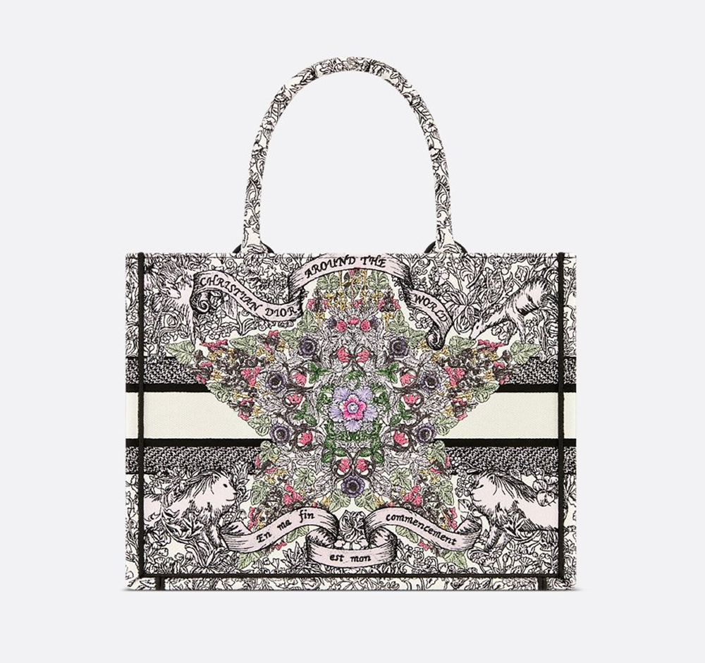 Túi Dior Medium Dior Book Tote 'Multicolor' M1296ZEDO-M941 - Ảnh 4