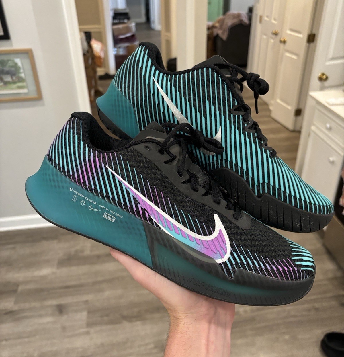 Giày Nike Court Air Zoom Vapor Pro 2 ‘Deep Jungle’ FD6693-001 - Ảnh 7