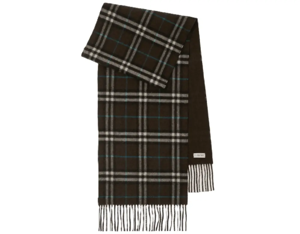 Khăn Burberry Reversible Check Cashmere Scarf 'Snug' 80909071