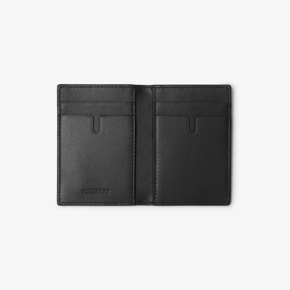 Ví Burberry B Shield Folding Card Case ‘Slate’ 81030271 - Ảnh 3