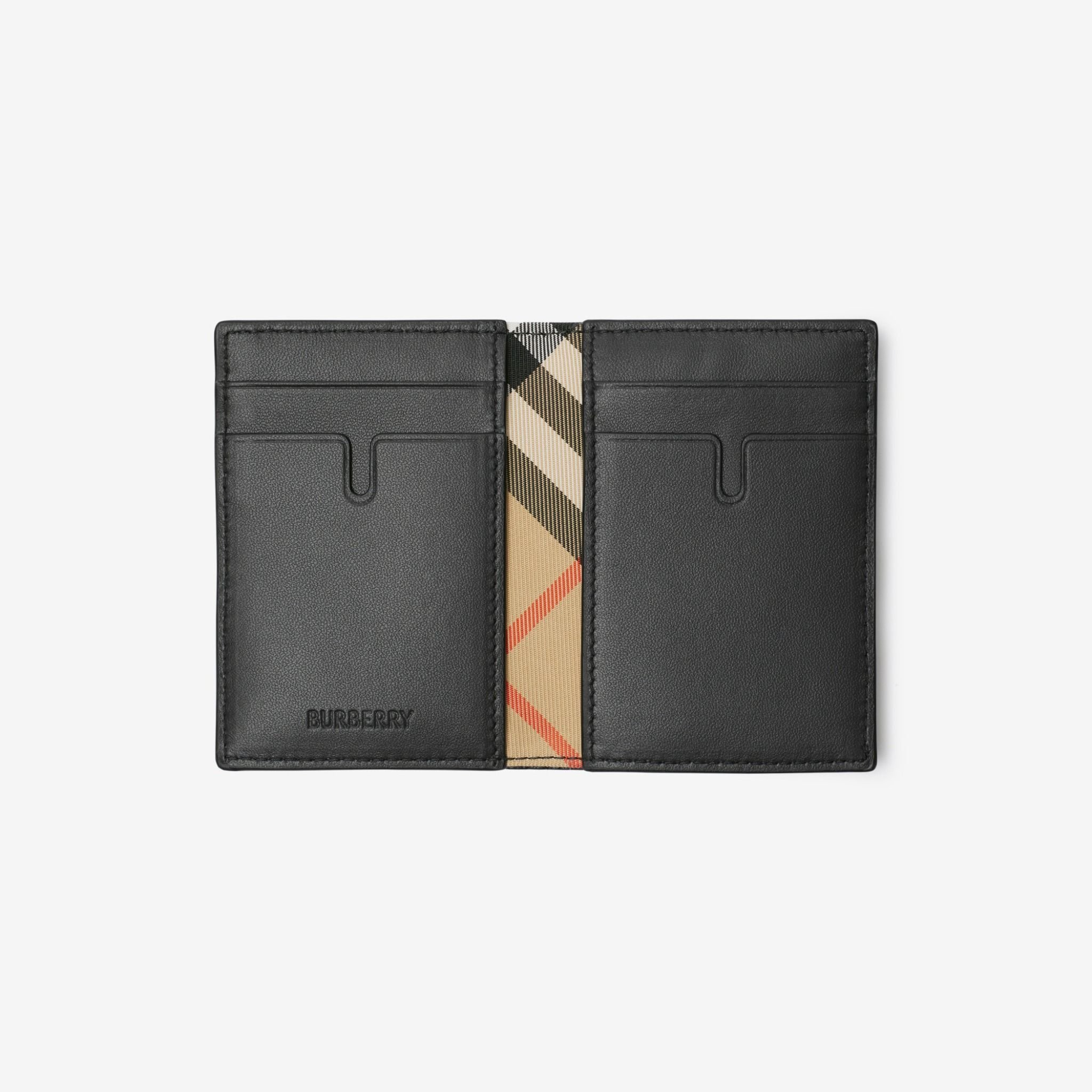 Ví Burberry B Shield Folding Card Case ‘Black’ 81003301 - Ảnh 2