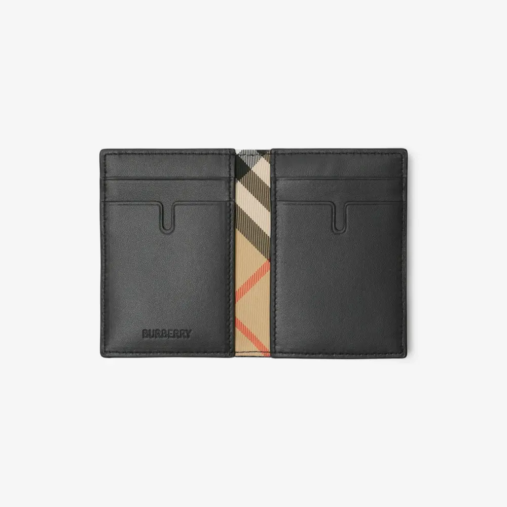 Alternative view of Ví Burberry B Shield Folding Card Case ‘Black’ 81003301