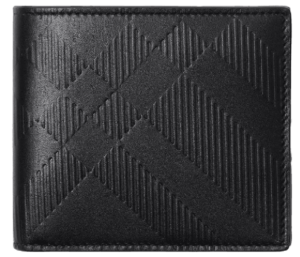 Ví Burberry Embossed Check Bifold Wallet ‘Black’ 80783491