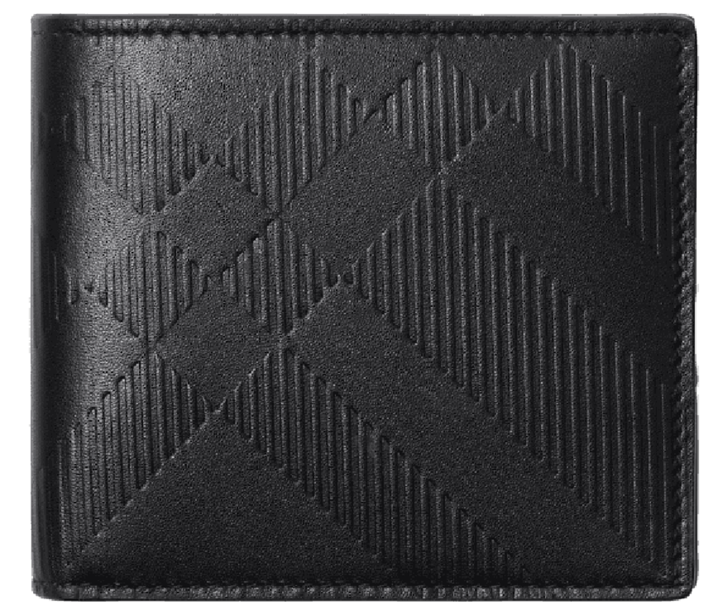 Ví Burberry Embossed Check Bifold Wallet ‘Black’ 80783491