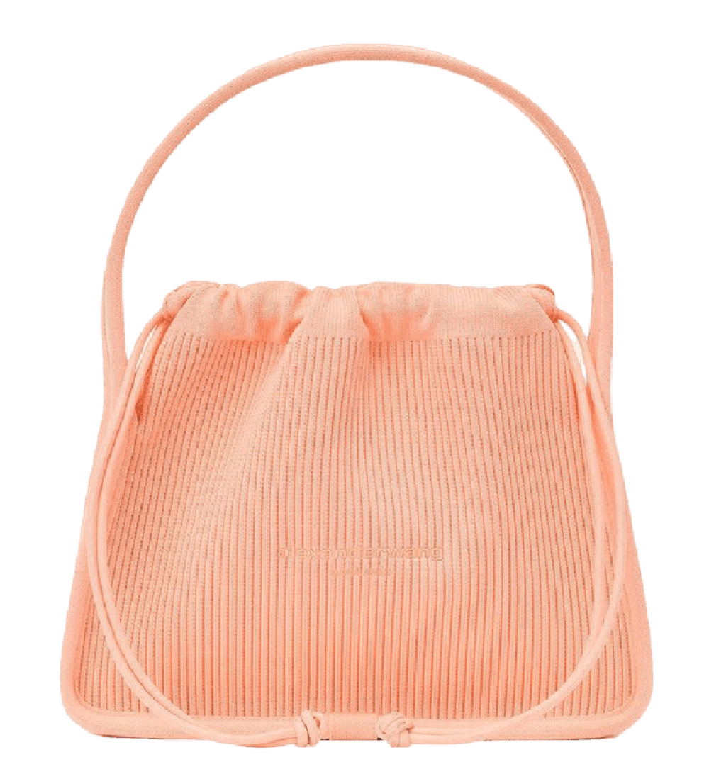 Túi Alexander Wang Ryan In Metallic Rib Knit 'Faded Neon Orange' 20222K20T828